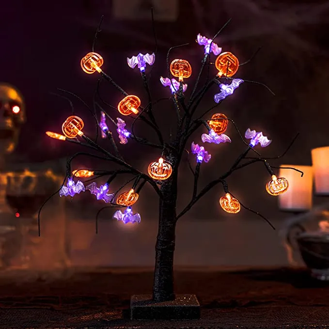 Joiedomi Spooky Tree Pumpkin Decoration 4ft - Halloween Decorations
