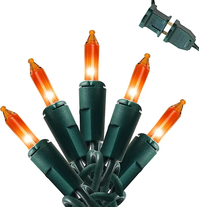 Joiedomi 100 Count Blue Green Wire String Lights - 3 Set 22.3ft - Halloween Decorations