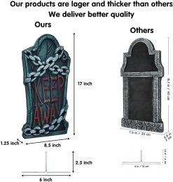 Joyin 5Pcs Halloween Foam Graveyard Tombstone 17in - Halloween Decorations -Spooky Home Decor 10 4a10abd2 a06e 4a31 80e5 245df5fb2115
