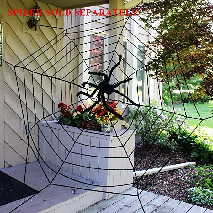 Joyin 2Pcs Mega Spiderweb 11ft - Halloween Decorations 4 Joyin 2Pcs Mega Spiderweb 11ft - Halloween Decorations - Image 4