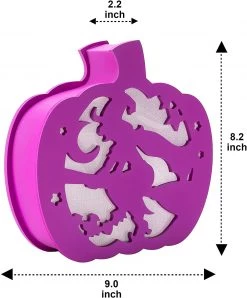 Joyin Lighted Pumpkin Shadow Box (Witch) - Halloween Decorations -Spooky Home Decor 12846 3