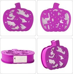 Joyin Lighted Pumpkin Shadow Box (Witch) - Halloween Decorations -Spooky Home Decor 12846 4