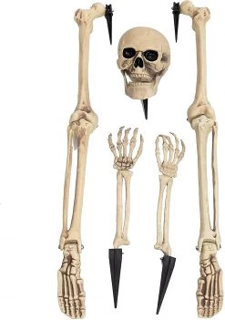 Joyin 5Pcs Lighted Skeleton Groundbreaker Yard Stakes (Green Light) - Halloween Decorations -Spooky Home Decor 12848 3