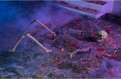 Joyin 5Pcs Lighted Skeleton Groundbreaker Yard Stakes (Green Light) - Halloween Decorations -Spooky Home Decor 12848 4