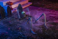 Joyin 5Pcs Lighted Skeleton Groundbreaker Yard Stakes (Green Light) - Halloween Decorations -Spooky Home Decor 12848 5