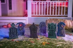 Joyin 2 Light Up Grim Reaper with 4 Tombstone Decoration Set - Halloween Decorations -Spooky Home Decor 13098 3