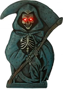 Joyin 2 Light Up Grim Reaper with 4 Tombstone Decoration Set - Halloween Decorations -Spooky Home Decor 13098 4