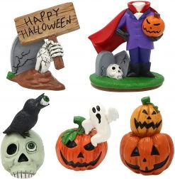 Joyin 5Pcs Halloween Decoration Resin Miniature Figurines - Halloween Decorations