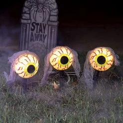 Joyin 3Pcs Eyeball Pathway Light Marker - Halloween Decorations