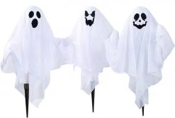 Joyin 3 Pcs Halloween Light-up Ghost Yard Stake Decorations - Halloween Decorations -Spooky Home Decor 13515 4