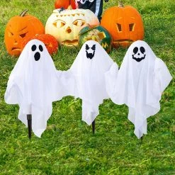 Joyin 3 Pcs Halloween Light-up Ghost Yard Stake Decorations - Halloween Decorations -Spooky Home Decor 13515 5 baca73ce 4c6d 4f12 a9f3 2ce8896b3350