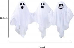 Joyin 3 Pcs Halloween Light-up Ghost Yard Stake Decorations - Halloween Decorations -Spooky Home Decor 13515 6