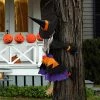 Joyin Crashing Witch Into Tree with Sign(Student Flyer) 47.2in - Halloween Decorations