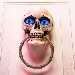 Joyin Skeleton Doorbell with Moving Eyes 30in - Halloween Decorations