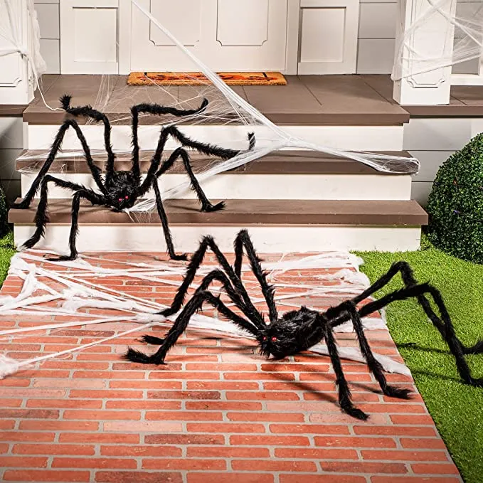 Joyin 2Pcs Giant Spider Halloween Decoration 5ft - Halloween Decorations
