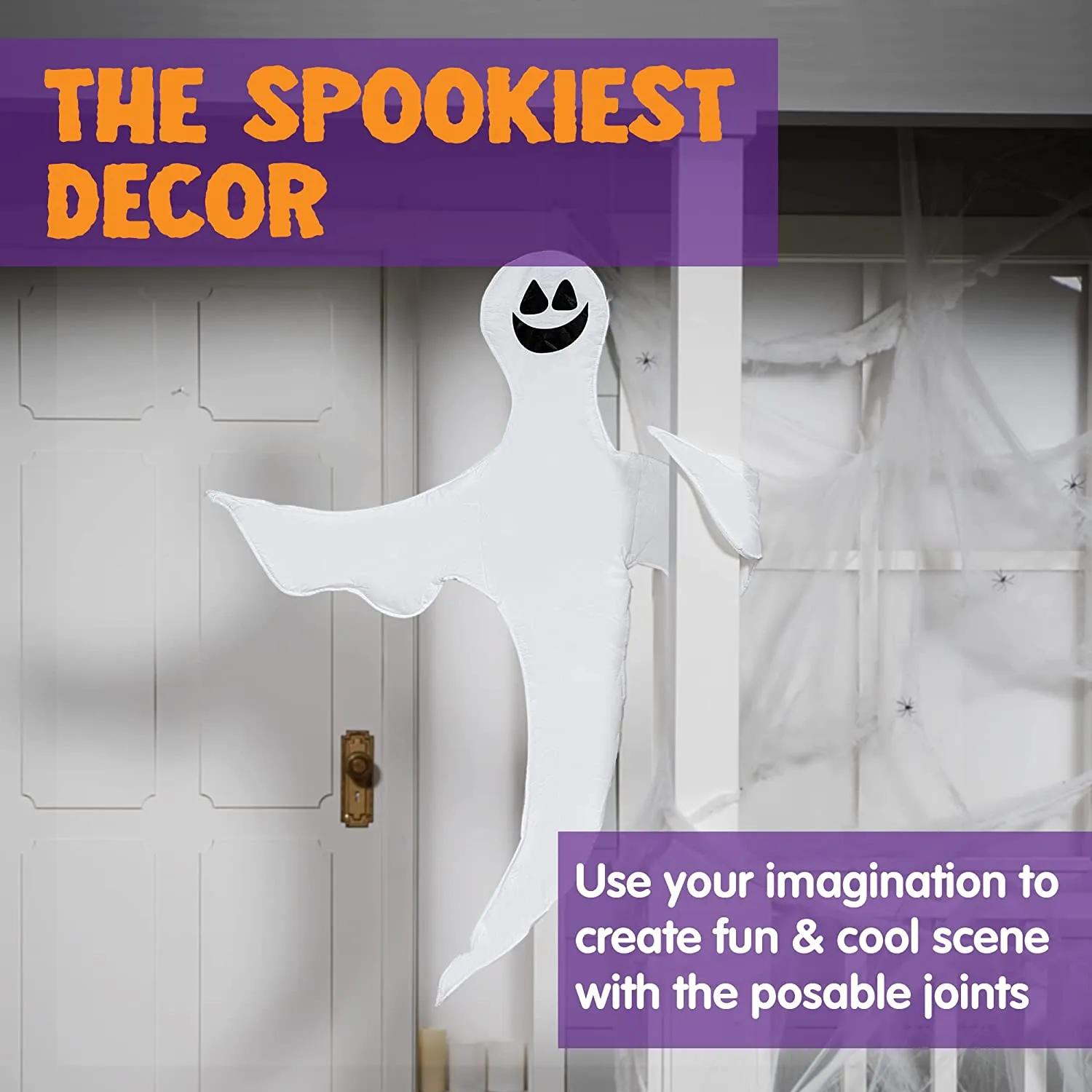 Joyin 2Pcs Tree Wrap Decoration Ghost (Smile) - Halloween Decorations 3 Joyin 2Pcs Tree Wrap Decoration Ghost (Smile) - Halloween Decorations - Image 3