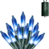 Joiedomi 200-Count Blue Battery Operated String Lights 67.3ft - Halloween Decorations