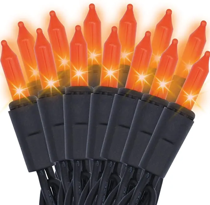 Joiedomi 200-Count Orange Halloween Light 49.2ft - Halloween Decorations
