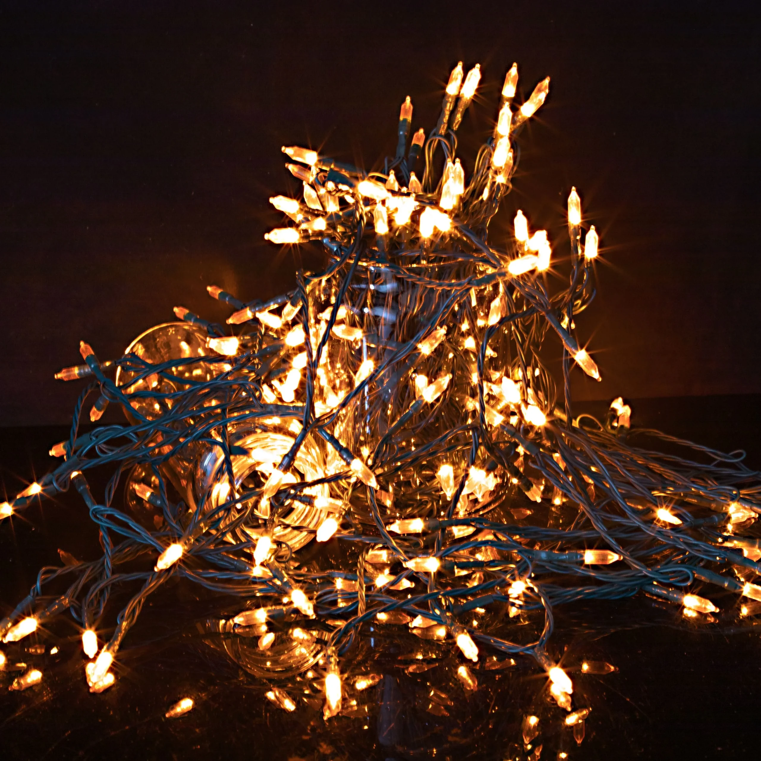 Joiedomi 200-Counts Orange LED String Lights 67.3ft - Halloween Decorations