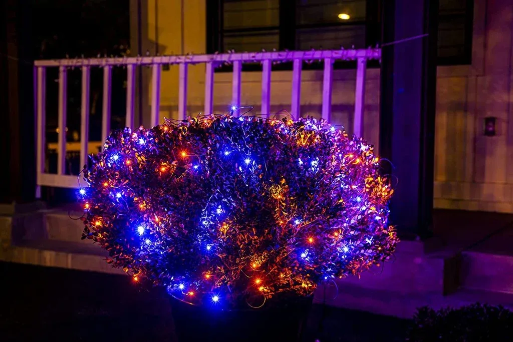 Joiedomi 300 LED Black Wire Net Lights (Orange & Purple) - Halloween Decorations