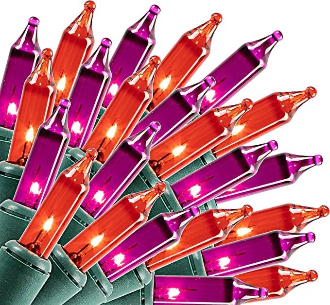 Joiedomi Halloween String Lights Purple & Orange - 100 Count 21.3ft - Halloween Decorations 7 Joiedomi Halloween String Lights Purple & Orange - 100 Count 21.3ft - Halloween Decorations - Image 7