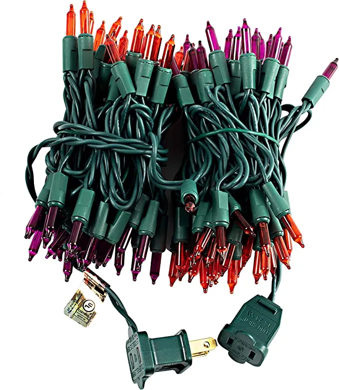 Joiedomi Halloween String Lights Purple & Orange - 100 Count 21.3ft - Halloween Decorations 4 Joiedomi Halloween String Lights Purple & Orange - 100 Count 21.3ft - Halloween Decorations - Image 4