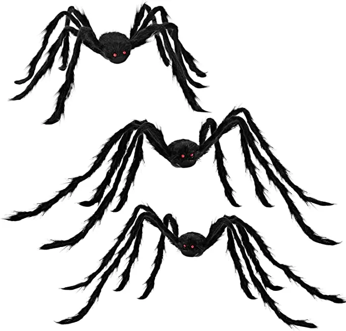 Joyin 3Pcs Large Halloween Hairy Spiders - Halloween Decorations 6 Joyin 3Pcs Large Halloween Hairy Spiders - Halloween Decorations - Image 6