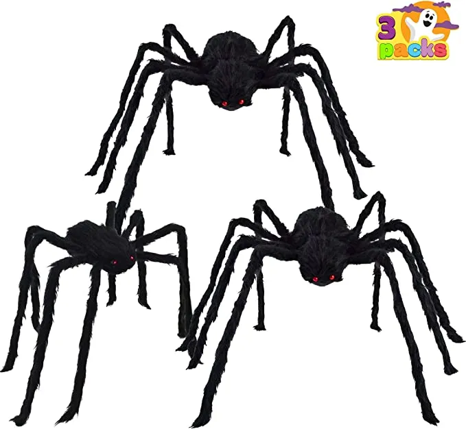 Spooky Home Decor 6 Spooky Home Decor -Spooky Home Decor 3 Pack Large Halloween Hairy Spiders 6