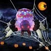 Joiedomi 6ft Inflatable Spider with LED Projection Light - Halloween Decorations