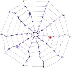 Joiedomi Spider Web Lights with 3 Lighted Spiders (Purple) - Halloween Decorations 14 Joiedomi Spider Web Lights with 3 Lighted Spiders (Purple) - Halloween Decorations -Spooky Home Decor 30758 7