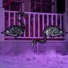 Joiedomi 2Pcs Skeleton Flamingo Yard Stake - Halloween Decorations