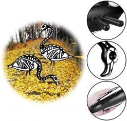 Joiedomi 2Pcs Skeleton Flamingo Yard Stake - Halloween Decorations -Spooky Home Decor 30768 5