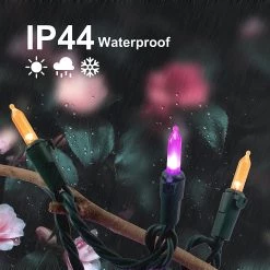 Joiedomi 100 Purple and Orange LED Green Wire String Lights 26.25ft - Halloween Decorations -Spooky Home Decor 31113 3