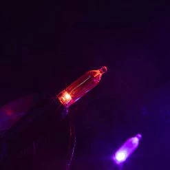 Joiedomi 100 Purple and Orange LED Green Wire String Lights 26.25ft - Halloween Decorations -Spooky Home Decor 31113 4