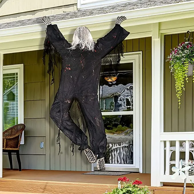 Joyin Zombie Wall Climber Decoration, Black 32.2in - Halloween Decorations