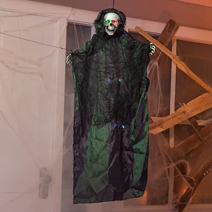 Joyin Light-up Hanging Grim Reaper 35in - Halloween Decorations 3 Joyin Light-up Hanging Grim Reaper 35in - Halloween Decorations - Image 3