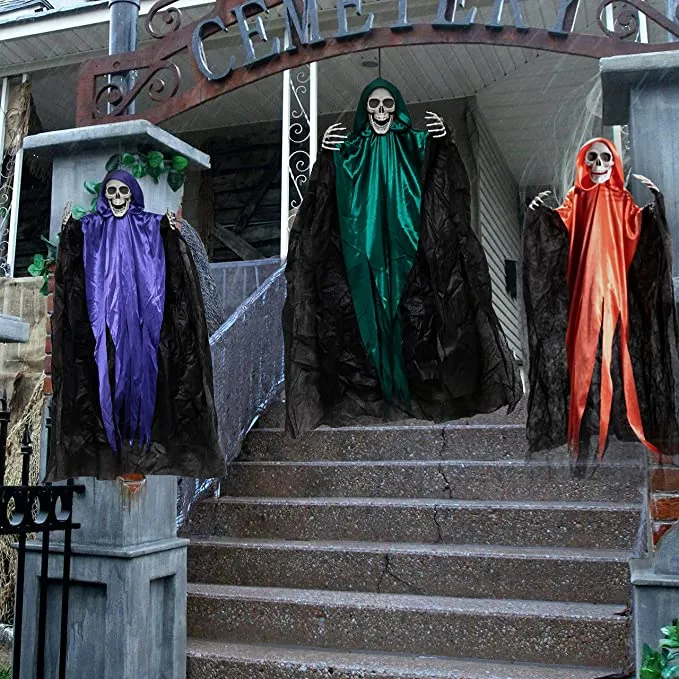 Joyin 3Pcs Hanging Grim Reapers 36in - Halloween Decorations 4 Joyin 3Pcs Hanging Grim Reapers 36in - Halloween Decorations - Image 4