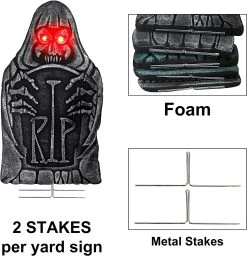 Joyin 5Pcs Graveyard Tombstone 16in - Halloween Decorations -Spooky Home Decor 3 0fad07e4 6d79 4e1e bedc 3f4b2bdbfd78