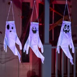 Joyin 3Pcs Ghost Windsock Hanging 18in - Halloween Decorations -Spooky Home Decor 3 567e90b7 934a 46a3 afad c4dd3b56f922