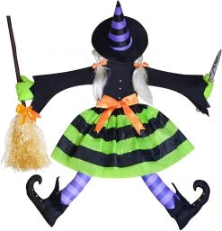 Joyin 2Pcs Witches Crashing Into Tree - Halloween Decorations -Spooky Home Decor 3 ccd5a59b 8e34 44c2 84cf 7065b9fce95b