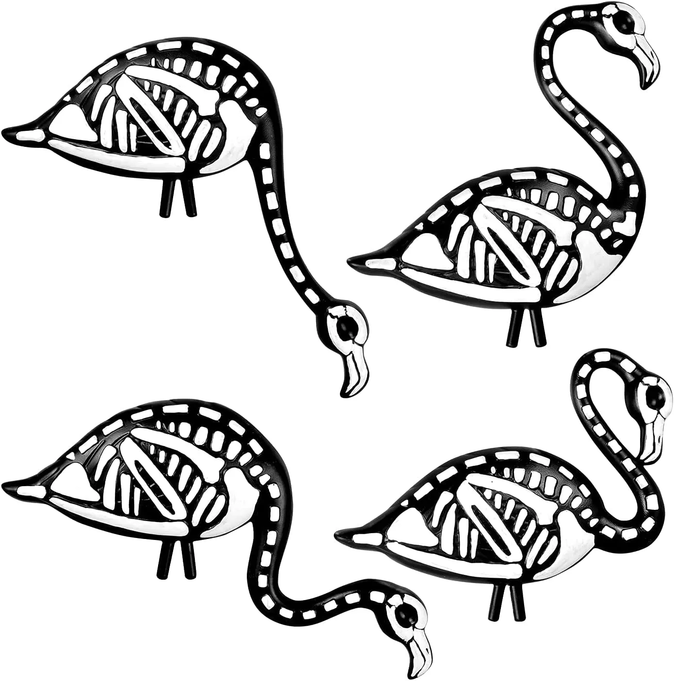 Spooky Home Decor 22 Spooky Home Decor -Spooky Home Decor 4 Pack Skeleton Flamingo Yard Decorations 2