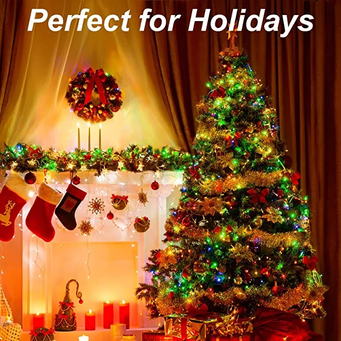 Joiedomi 100-Count Orange LED 8 Modes Green Wire Light Set 42.9ft - Halloween Decorations 5 Joiedomi 100-Count Orange LED 8 Modes Green Wire Light Set 42.9ft - Halloween Decorations - Image 5