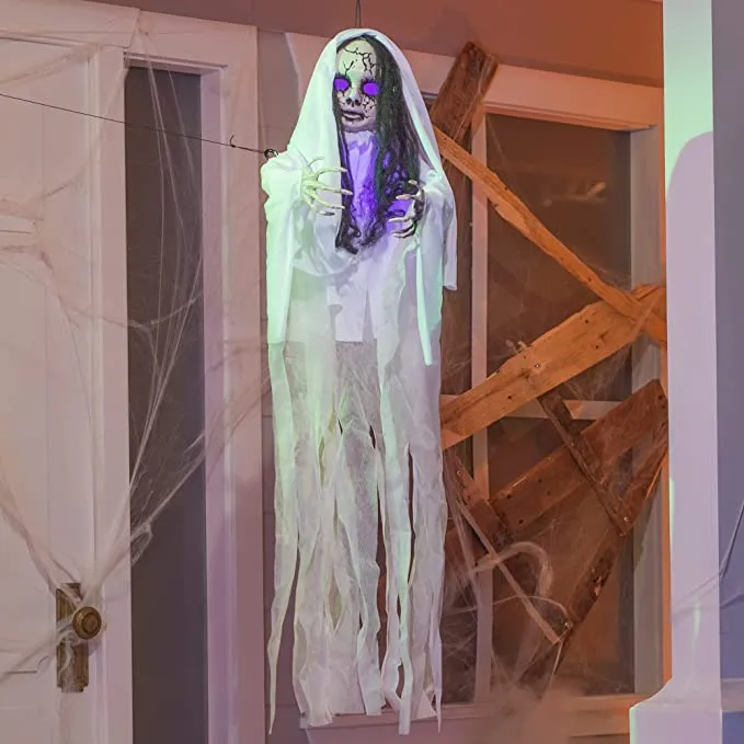 Joyin Ghost Girl with Light-up Head 43in - Halloween Decorations