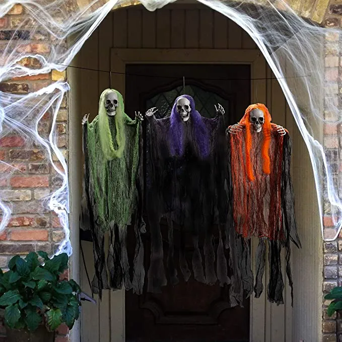 Joyin 3pcs Hanging Skeleton Grim Reaper Decoration 35.3in - Halloween Decorations