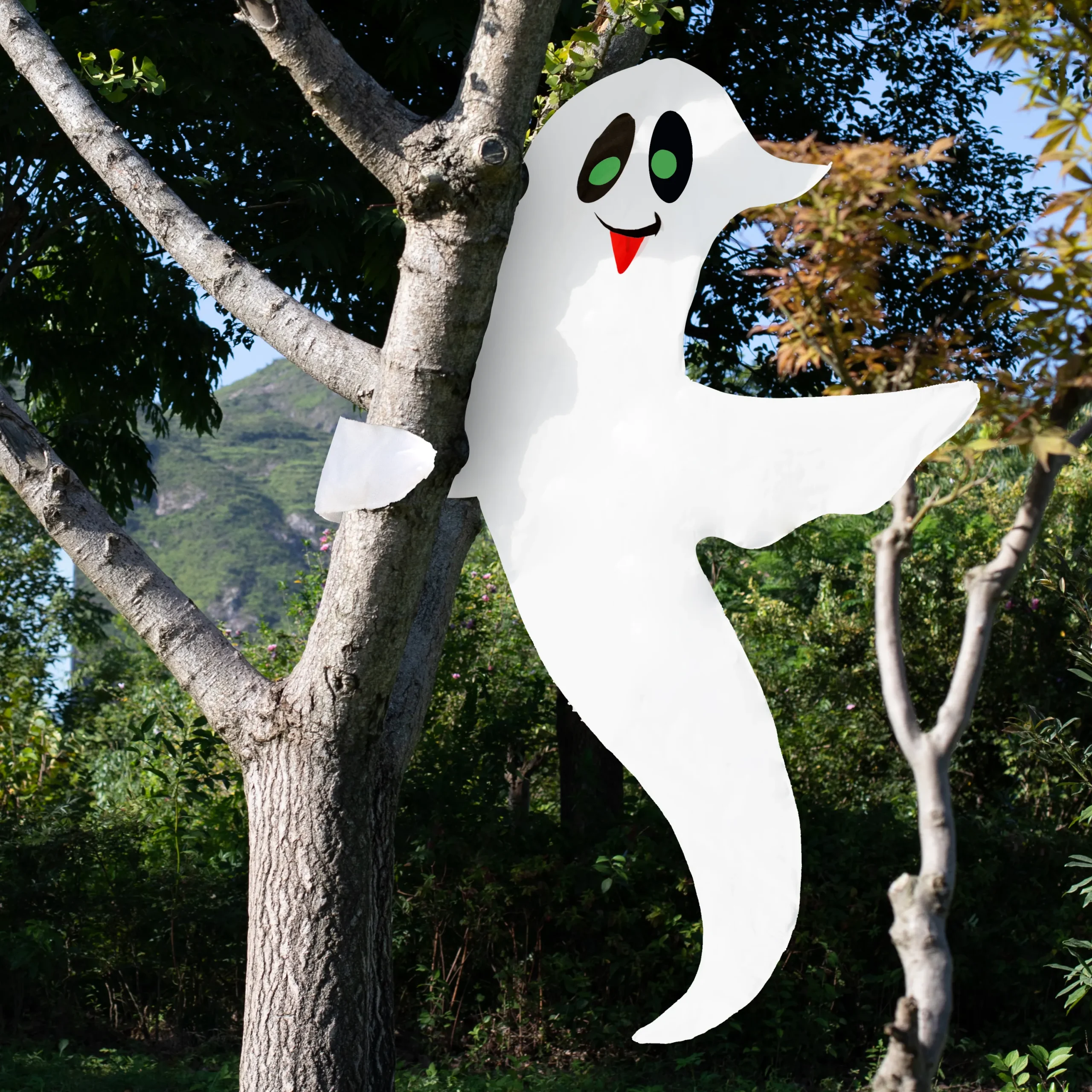 Joyin Halloween Cute Ghost Tree Hugger 47.6in - Halloween Decorations