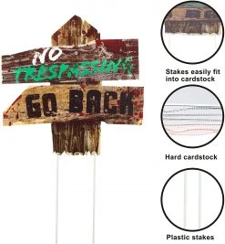 Joyin 6Pcs Scary Yard Sign - Halloween Decorations -Spooky Home Decor 4K MYOA JIXF6