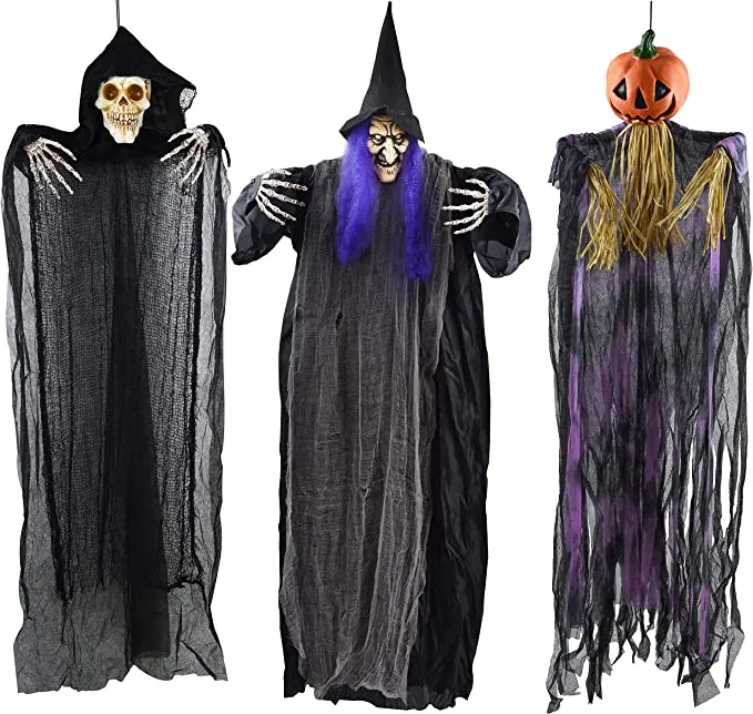 Joyin 3Pcs Halloween Hanging Decoration Combo Set 50in - Halloween Decorations