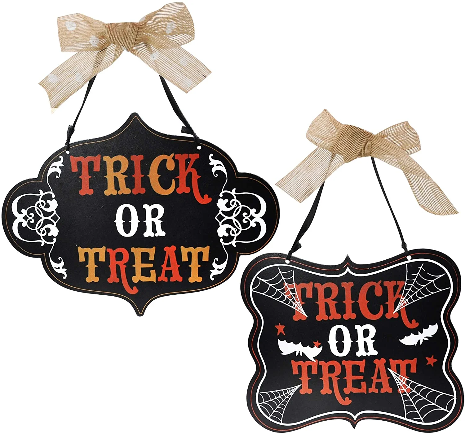 Joyin Trick Or Treat Wooden Door Hanging Sign - Halloween Decorations