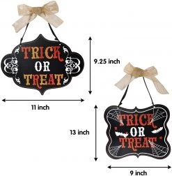 Joyin Trick Or Treat Wooden Door Hanging Sign - Halloween Decorations -Spooky Home Decor 58 7f6fde54 f756 433f ba97 8abe9cefaf1a