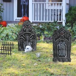 Joyin 2Pcs Light-up Graveyard Tombstone - Halloween Decorations -Spooky Home Decor 5 cd33f433 c3ea 4c7d 9829 3d3b94137aed